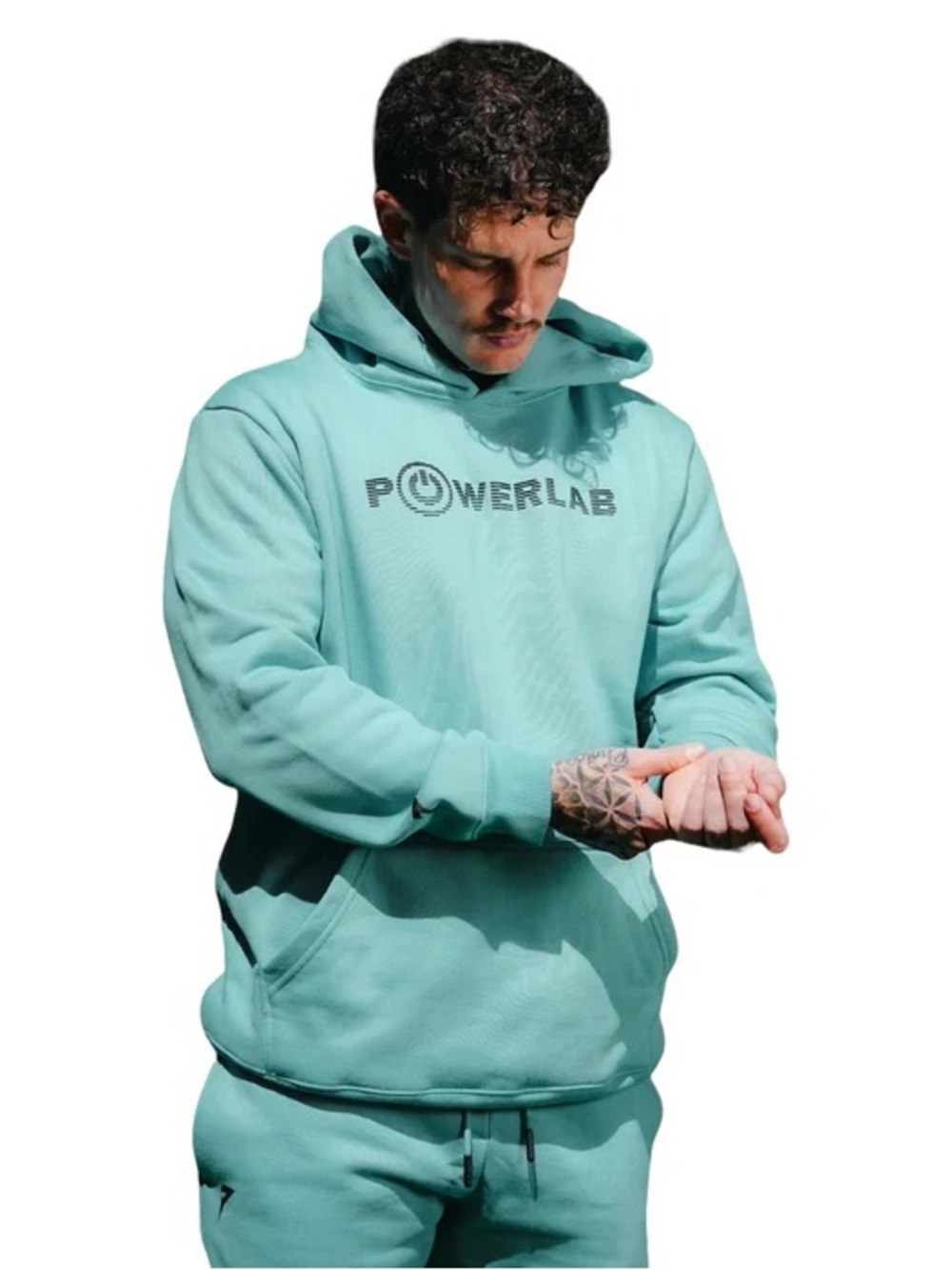Teal Pullover Hoodie for Men